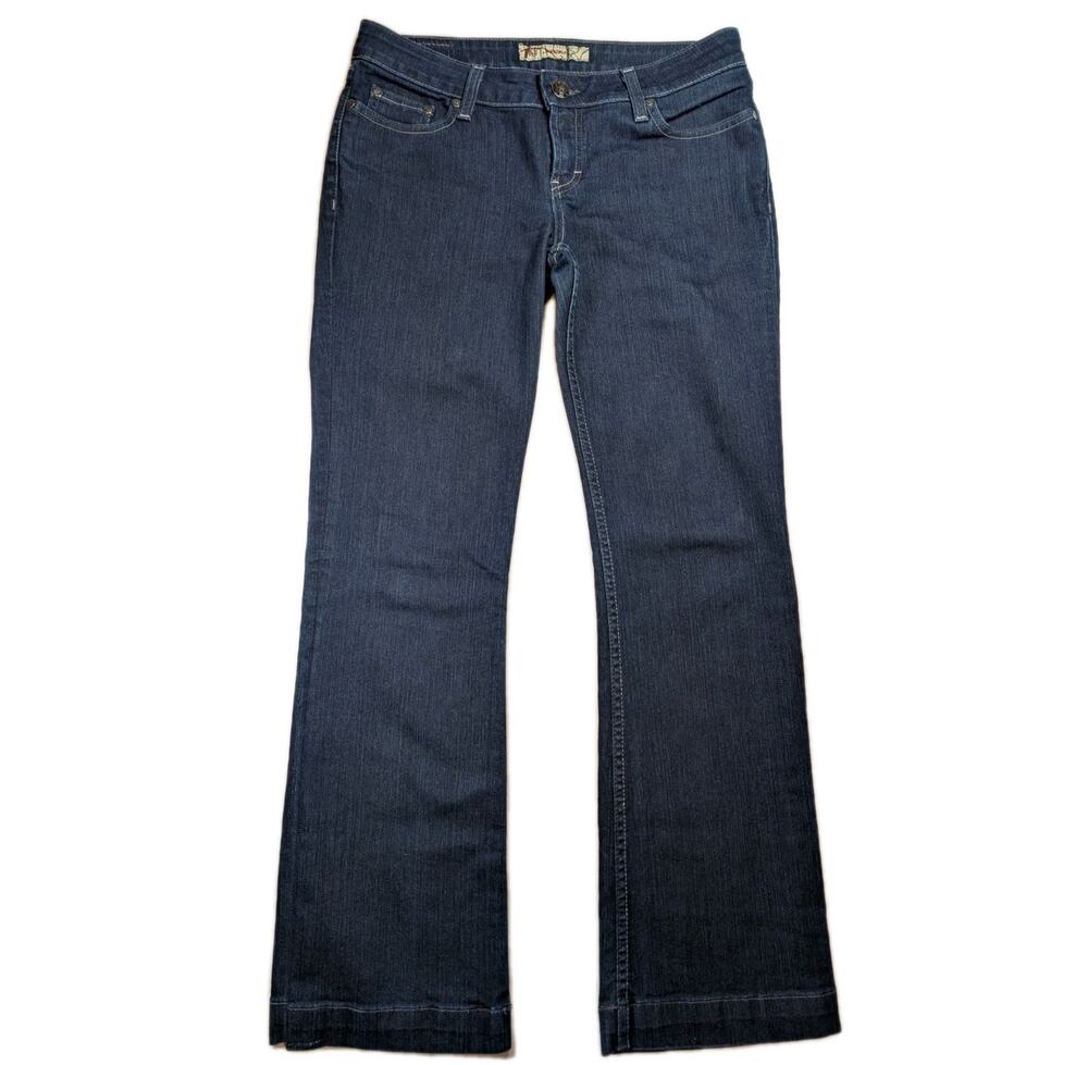 BKE Sabrina Bootcut Jeans Women’s 30x31.5 Dark Wash Stretch Buckle Denim